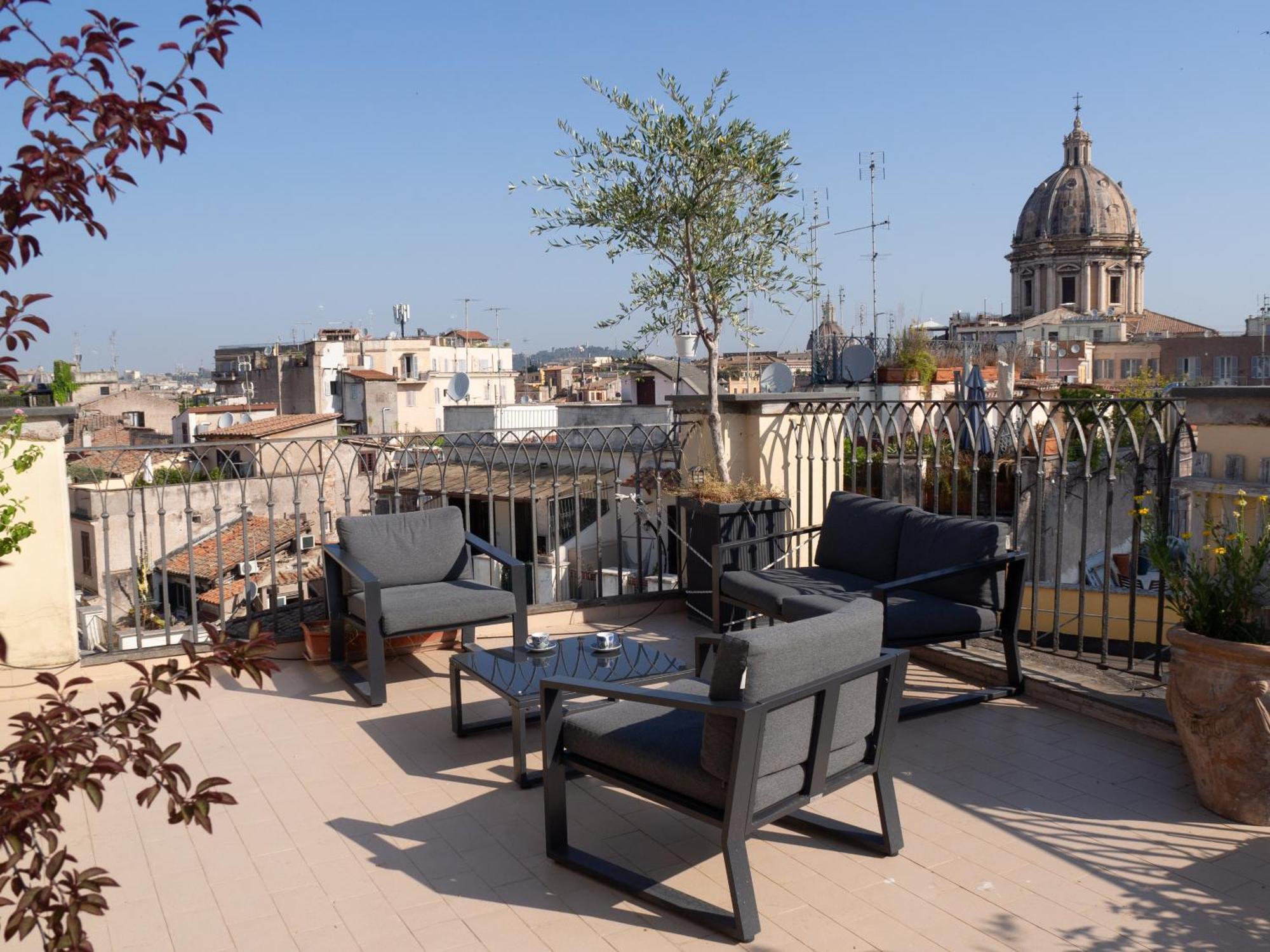 Terrace On The Monuments Of Roma